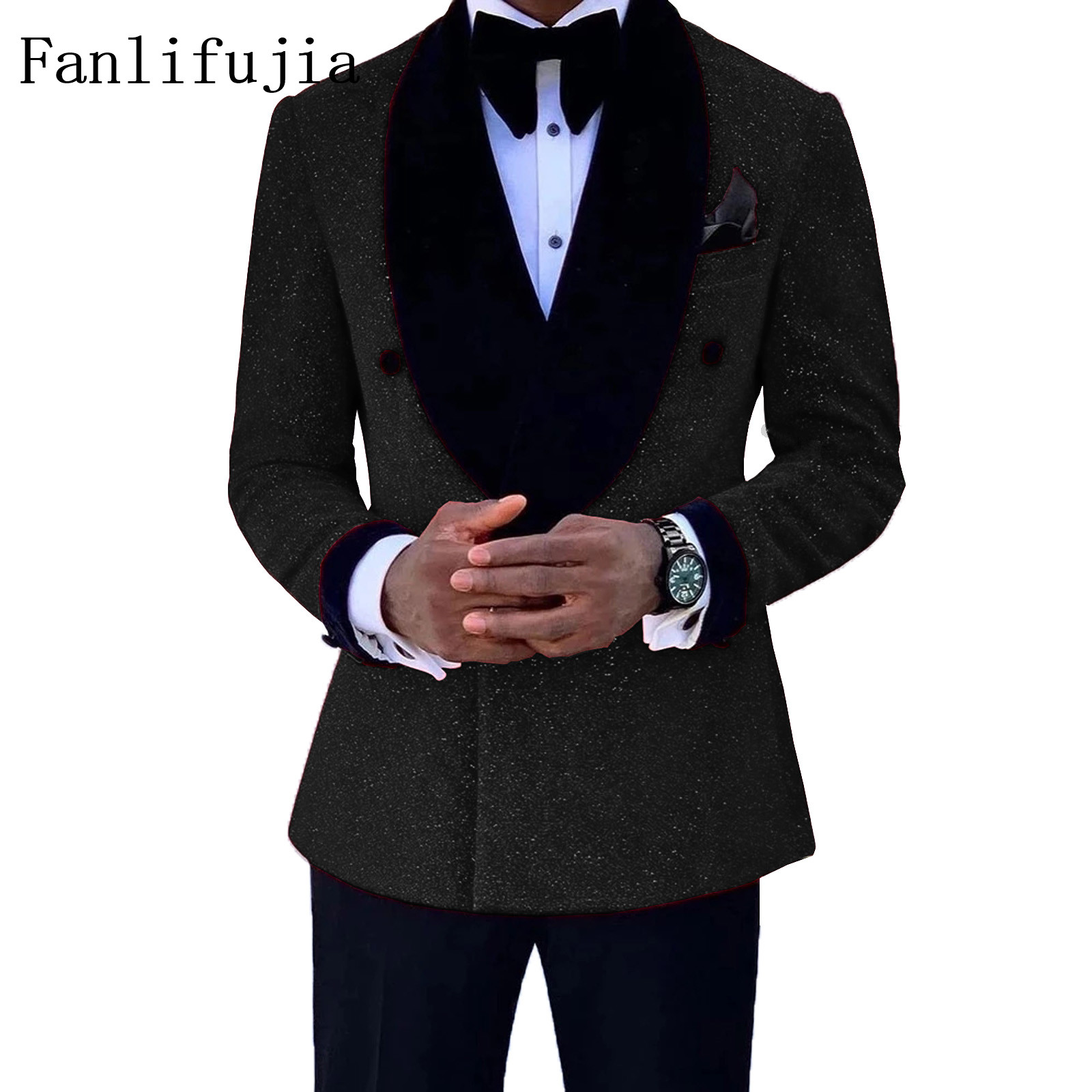 Mens Grooming Kit Luxury - Fanlifujia Luxury Red Glitter Suits Men