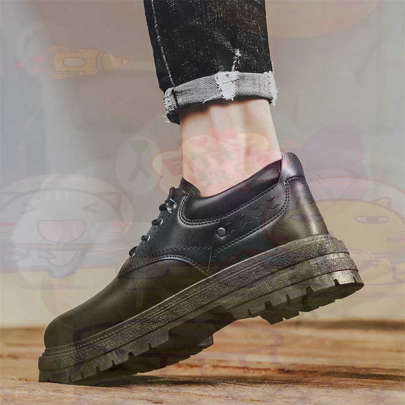 Young Men'S Grooming Kit - Dark Natural Leather Fashion Trainers Tennis