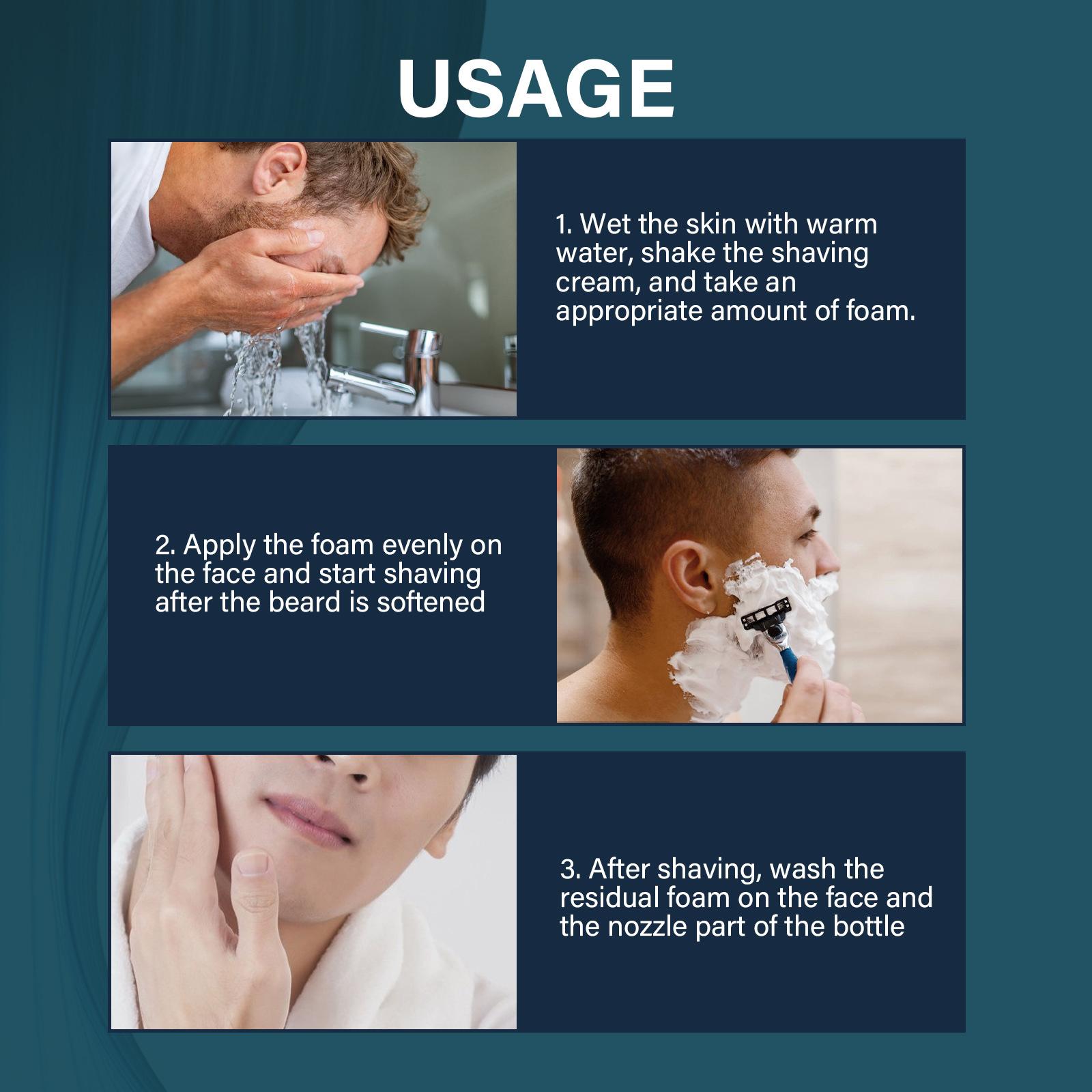 Mens Grooming Barber - Soothing Shaving Foam for Men Slick
