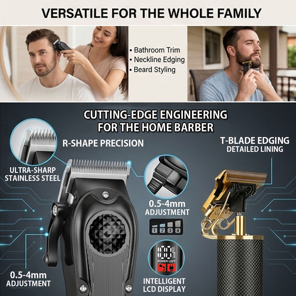 Professional Hair Clippers wit - огляд і ціна Men'S Grooming Products