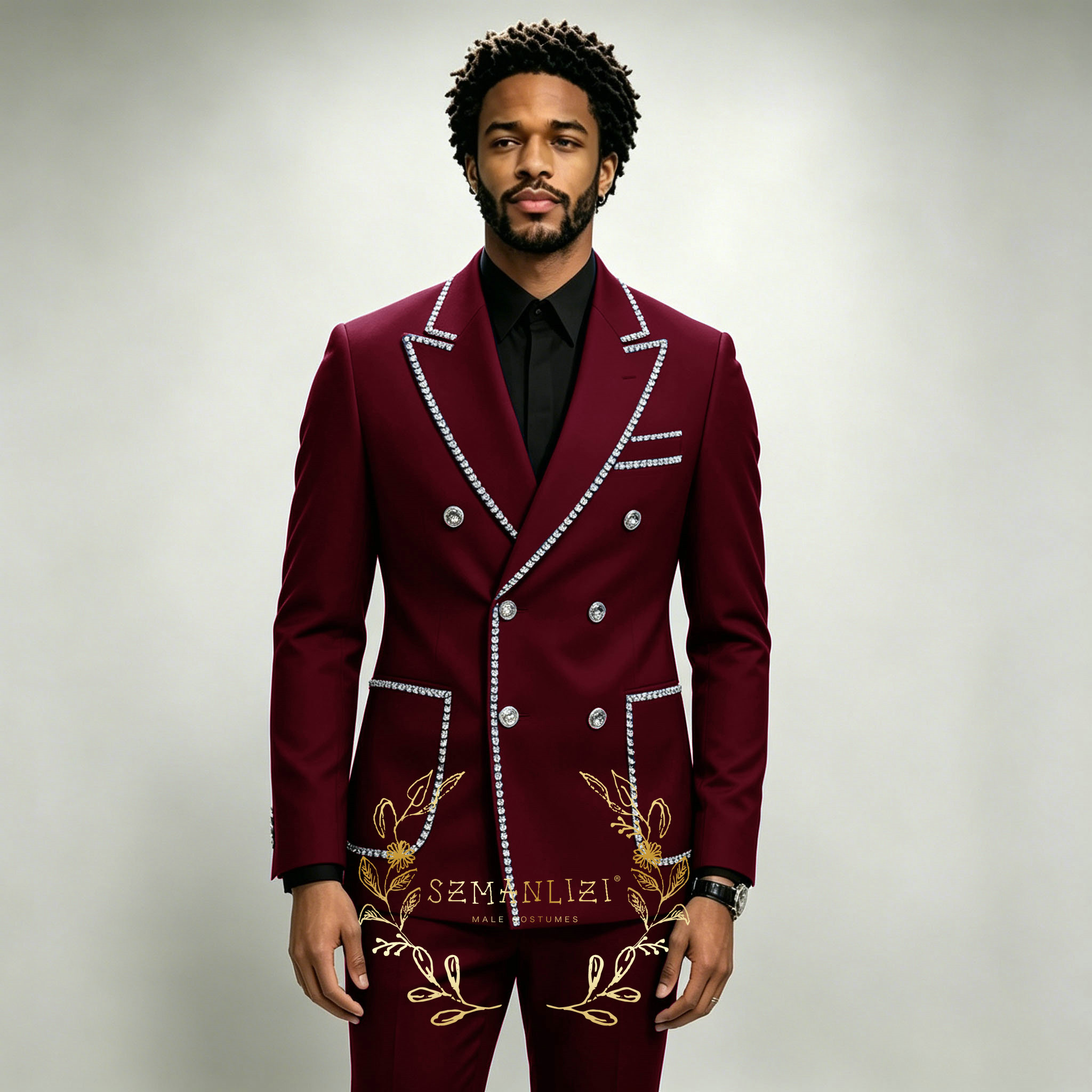 Luxury Men's Suits 2 Pieces Ro - огляд і ціна Mens Grooming Kit Luxury