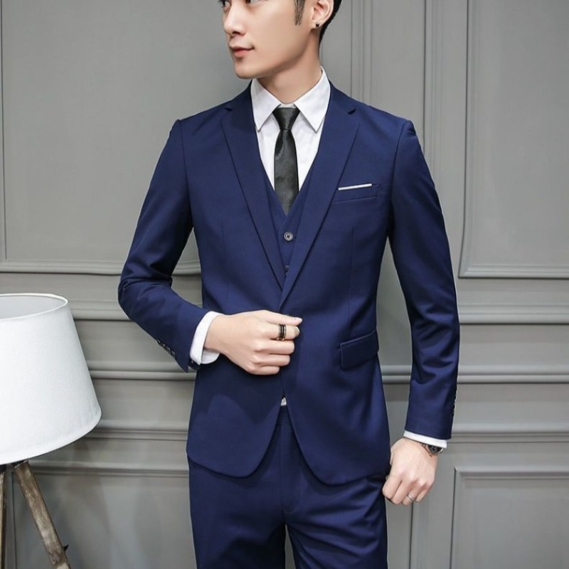 Men Suit 3 Piece Set Slim Fit  - огляд і ціна Men'S Grooming And Style