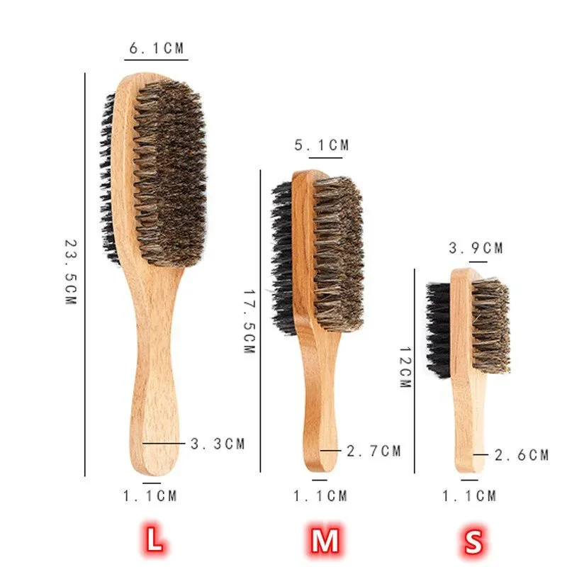 Beard Brush with Natural Woode - огляд і ціна Men'S Grooming Products