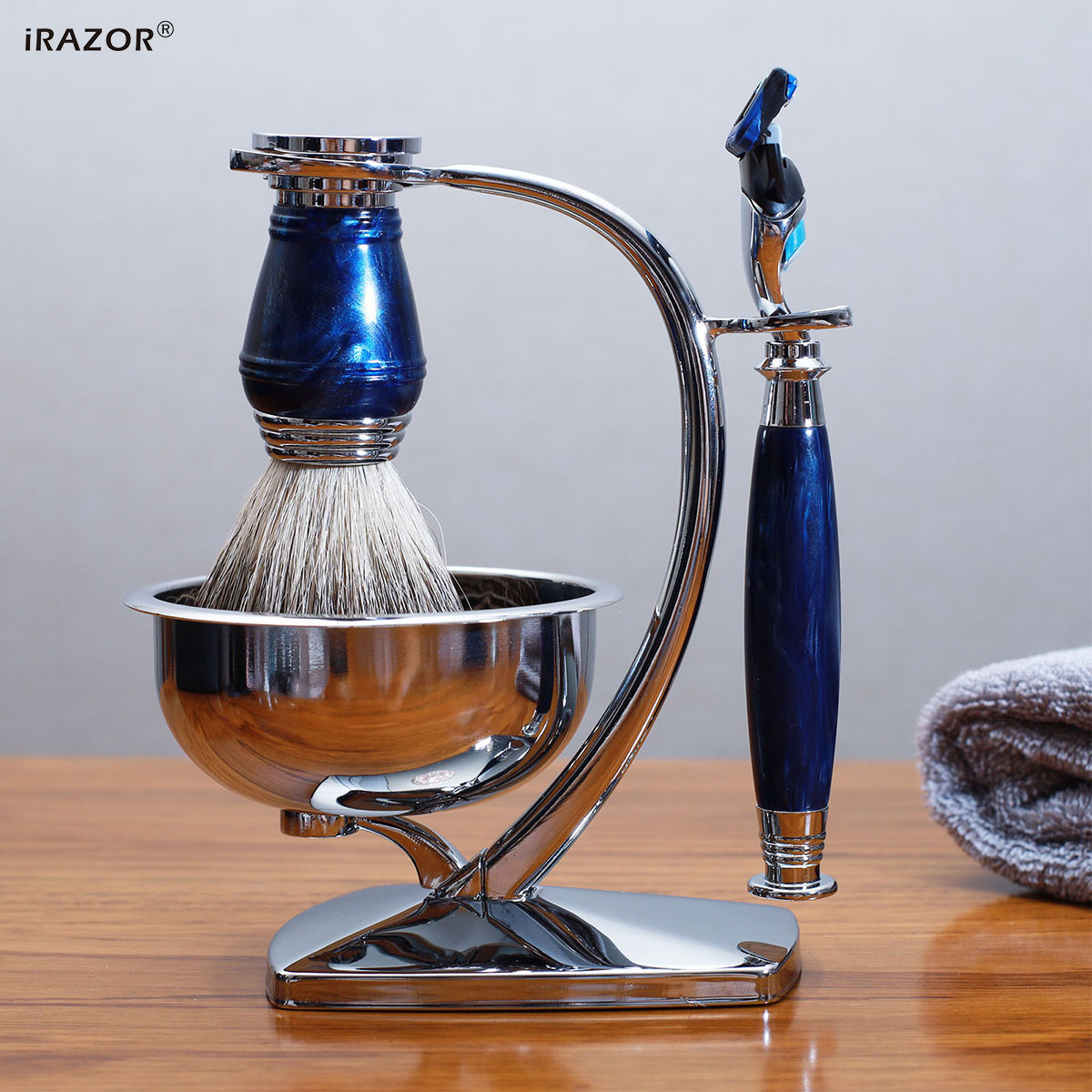 iRAZOR Royal Blue Luxury Men's - огляд і ціна Mens Grooming Kit Luxury